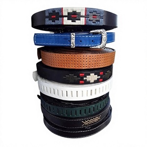 Ceinture en cuir de vache pour homme de marque célèbre, longueur personnalisée, motif uni, boucle carrée en acier plaqué or de luxe, style de fête - Product Image 4