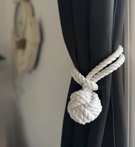 Factory Supply Decorative Curtain <b>Tie</b> <b>Backs</b> Hand Woven Decorative Rope Holdbacks for Curtains Draperies Tracks & Accessories - Product Image 1