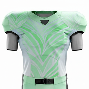 Uniforme de football américain en gros, personnalisé, 100% polyester, respirant, manches courtes, vêtements de sport, uniforme de football américain - Product Image 4