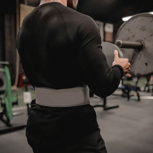 เข็มขัดพยุงหลังสำหรับยกน้ำหนักหนัก 10 มม. ทำจากหนังวัว พร้อมหัวเข็มขัด - Product Image 5