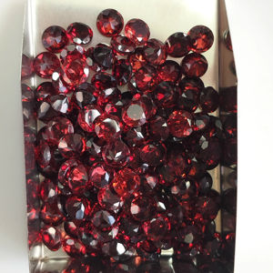 Natural <b>Red</b> Garnet 6MM Round Brilliant Cut Best Quality Loose Gemstone For Jewelry Making - Product Image 5