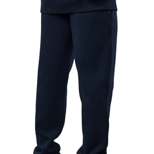 Mens Navy Blue Hooded Straight Leg <b>Tracksuit</b> Casual Sportswear Hoodie and Pants Set Winter Activewear Comfortable Daily Wear - Product Image 5