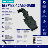 Controlador de Automatización SIM Original Nuevo 6ES7138-4CA50-0AB0 con Soporte de Programación PLC y Comunicación Modbus