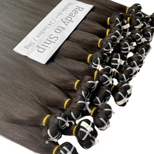 Extensions de cheveux vierges non traitées, trame unique, longueur personnalisable, 100% cheveux humains vietnamiens, mèches lisses et soyeuses, qualité de luxe - Product Image 3