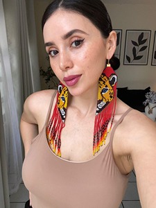 Pendientes de cuentas Belladec Boho para mujer, joyería de moda hecha a mano, regalo de aniversario - Product Image 5
