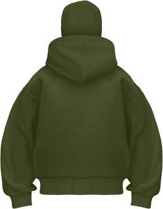 Sweat-shirt zippé pour homme à coupe classique, double capuche, avec patchs brodés, style cagoule ninja - Product Image 6