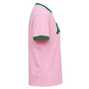 Pink Green Chenille Ringer Tee Women <b>Short</b> <b>Sleeve</b> Casual T Shirt Soft <b>Knit</b> <b>Top</b> Fashion Streetwear Vintage Style <b>Ladies</b> Apparel - Product Image 6