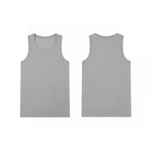 Camiseta sin mangas acanalada personalizada para hombre, chaleco de gimnasio de algodón elástico, camiseta deportiva para fitness, OEM ODM, camiseta interior atlética informal - Product Image 6