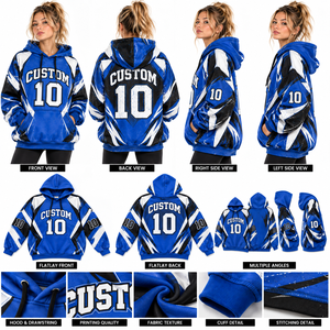 <b>women</b> oversized <b>blue</b> custom <b>hoodie</b> pullover streetwear sweatshirt sublimation casual top custom 10 - Product Image 6