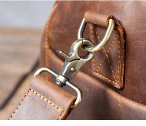 Sac de Voyage Sport en Cuir Véritable de Luxe Haute Qualité pour Hommes, Léger, Imperméable, avec Fermeture Éclair, pour Week-end et Affaires, en Polyester - Product Image 6