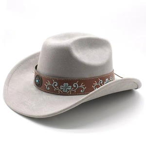 Chapeau de cowboy en daim personnalisé avec logo sur mesure pour fêtes, livraison gratuite, vente en gros, promotionnel, design exclusif - Product Image 5