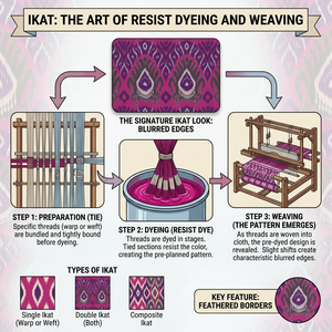 Tissu imprimé Ikat aux motifs saisissants pour vêtements de mode, robes, foulards, décoration intérieure, quilting, artisanat et vente en gros de textiles - Product Image 6