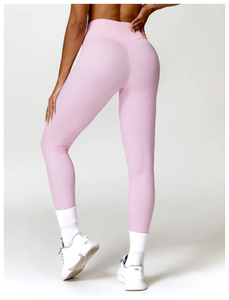 Leggings Deportivos para Mujer, Coloridos, de Algodón/Fibra de Bambú, Tejidos, de Secado Rápido, Transpirables, de Cintura Alta, Ajustados, Elásticos - Product Image 5