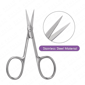 Ciseaux à cuticules en argent de qualité supérieure, ciseaux à ongles professionnels de haute qualité, logo personnalisé OEM, vente en gros - Product Image 3