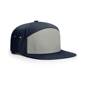 Gorra Unisex de 6 Paneles con Cierre a Presión, Color Sólido, Lona Gris en Contraste, Bordado a Mano, Visera Plana Ajustable, Gorra Casual para Adultos, Cuatro Estaciones - Product Image 6