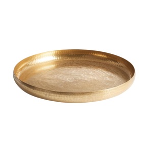 Cargadores de Mesa de Latón Dorado con Borde Ancho, Platos Base para Cena, Elegante Decoración para Eventos, Banquetes y Recepciones, Estilismo de Mesa de Comedor - Product Image 6