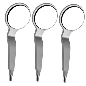 Espejo Bucal Manual de Acero Inoxidable de Alta Calidad, Grado A+, Profesional, para Ortodoncia, con Mango y Superficie Frontal Dental - Product Image 1
