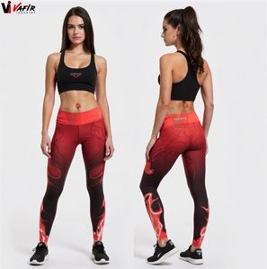 Nuevos pantalones de yoga de cintura alta sin costuras con efecto push-up, sublimados, para gimnasio, deportivos, ajustados, con diseños personalizados, leggings Vafir Fitness. - Product Image 6
