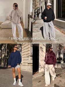Whiteblack <b>Oversized</b> <b>Hoodie</b> <b>White</b> Polka Dot Print Cotton Pullover Sweatshirt with Pockets Regular Fit Autumn Wear - Product Image 6