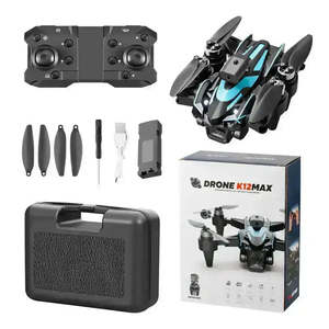 K12Max Mini Foldable RC Drone Brushless Motor Quadcopter 12min Flight Time for Beginners <b>Remote</b> Control Camera Commercial Drones - Product Image 6