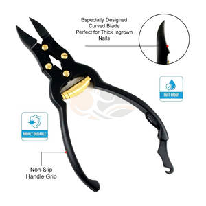 Coupe-ongles professionnel en acier inoxydable pour ongles épais, ciseaux à ongles pour podiatres, bébés, seniors, hommes, femmes, tondeuse à ongles - Product Image 2