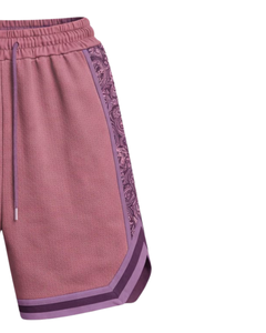 Pantalones Cortos Deportivos para Hombre, Color Rosa Polvoriento y Morado, Transpirables, de Secado Rápido, para Entrenamiento, Gimnasio, Running, Cintura Elástica, Personalizables - Product Image 2