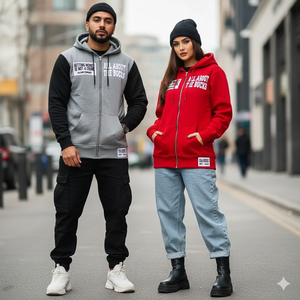 Vêtements pour hommes, broderies personnalisées, tissu French Terry 100% coton, coupe ample, streetwear, best-seller, faible MOQ, sweats à capuche zippés - Product Image 2