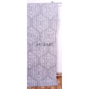 ผ้าคลุมเตียงคันธาทำมือจากอินเดีย ผ้าฝ้าย 100% พิมพ์ลายดอกไม้ด้วยมือ น้ำหนักผ้า 220 กรัม คุณภาพสูง ART&ART - Product Image 3