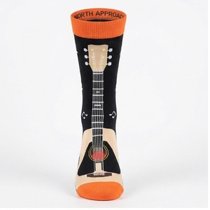 Crew <b>Socks</b> Geometric Pattern Blue Breathable <b>Running</b> <b>Socks</b> for Adults Spring Season - Product Image 1