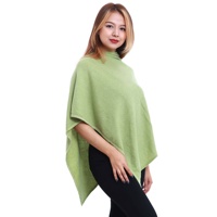 Poncho d'hiver en pashmina tissé pour femme, tricoté à la main au Népal, couleur unie, design simple, confortable, doux, chaud, élégant et tendance, coupe crayon
