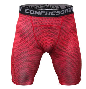 Pantalones Cortos de Compresión para Hombre, Cintura Elástica, Deportivos, para Gimnasio, Tejido Elástico, Transpirable, Absorbe la Humedad, Alto Rendimiento, Fitness - Product Image 1