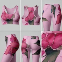 Vêtements de fitness sublimés pour femmes Vêtements de gymnastique durables Extensible actif dans les quatre sens Production en usine écologique.