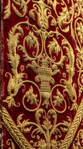 High Quality Handmade Embroidery Tapestry <b>Red</b> Velvet Fabric Custom Size Wall Hanging Embroidered Tapestry - Product Image 6