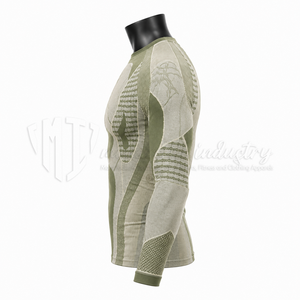 Camiseta de Compresión de Manga Larga para Hombre, sin Costuras, Protección contra Rozaduras, Ropa Deportiva para Gimnasio y Entrenamiento, Venta al Por Mayor - Product Image 3