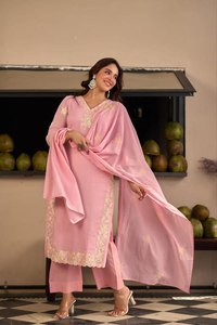 ชุด dupatta อินเทรนด์สำหรับผู้หญิงและเด็กผู้หญิงพิเศษปักด้วยชินอนแท้ - Product Image 5