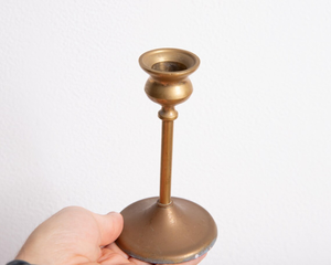 Vintage <b>Brass</b> 7/8" Inch Taper Candle Holder Table Centerpiece Decorative <b>Brass</b> <b>Candlestick</b> Stand Classic Vintage Candle Holder - Product Image 3