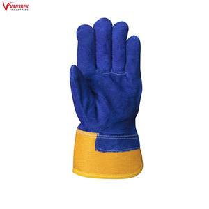 Unisex Custom Made Four Seasons Leather Safety <b>Gloves</b> Comfortable Anti-slip Anti-impact Faux Fur Lining Labor <b>Gloves</b> Men Hand - Product Image 3