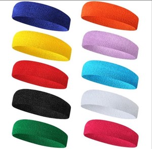 Bandeau de sport en polyester couleur unie, 4,5 cm de large, antidérapant, tricoté, pour yoga et entraînement, ajustement universel toutes saisons, fin et absorbant la transpiration - Product Image 3