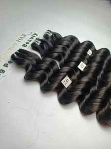 ช่อผมมนุษย์แบบหยักศกธรรมชาติสีดำวิกผมต่อผมมนุษย์ - Product Image 6