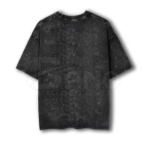 Camiseta Personalizada con Lavado Ácido, 100% Algodón, para Hombre, de Alta Calidad, Transpirable, Servicio OEM, Precio al por Mayor - Product Image 2