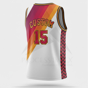 Maillot de basket sublimé, uniforme d'équipe personnalisé, respirant, anti-humidité, sans manches, vêtements de sport - Product Image 2