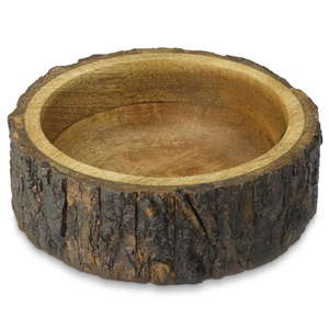 Bol à salade en bois écologique fait main d'Inde, design élégant avec technique de polissage - Product Image 5