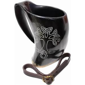 Taza de Cuerno Africana de Lujo para Café, Té, Vino, Cerveza, Diseño Animal Tallado a Mano para Fiestas - Product Image 4