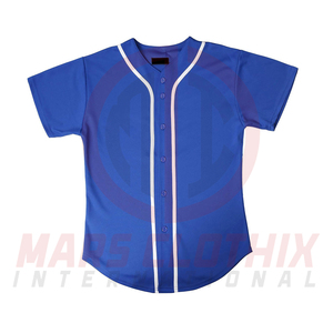 เสื้อเบสบอลทรงพอดีตัว ดีไซน์ทันสมัย แห้งเร็ว ระบายอากาศได้ดี เหมาะสำหรับทีมกีฬาและสโมสร - Product Image 6