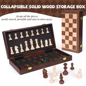 Wholesale Premium Sheesham <b>Wood</b> Foldable <b>Chess</b> Table - Unique Wooden <b>Chess</b> <b>Sets</b> - Product Image 4