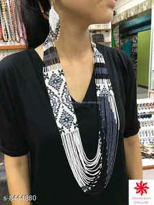 Collar de cuentas de vidrio hecho a mano con patrones únicos, cuentas lisas para colecciones personales y regalos, hallazgos de joyería - Product Image 2