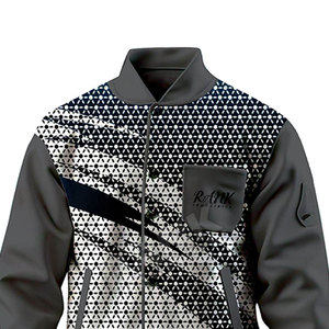 Chaqueta Letterman para hombre, personalizada al por mayor, para uso en exteriores, con cuello alto, chaqueta de invierno Letterman. - Product Image 3