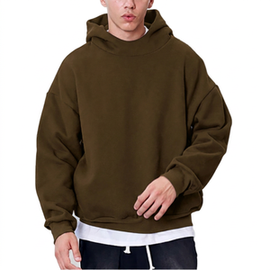 Sudadera con Capucha Extra Grande para Hombre, Color Sólido, Informal, de Felpa, Tejida, Manga Larga, para Otoño - Product Image 3