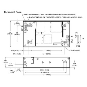 Fuente de alimentación de tipo cerrado con marco abierto de 400W y 7 CFM con aire forzado, 36V 11.12A, aprobada por UL60601-1, estándar de clase BF, señales PS Off y DC OK - Product Image 2
