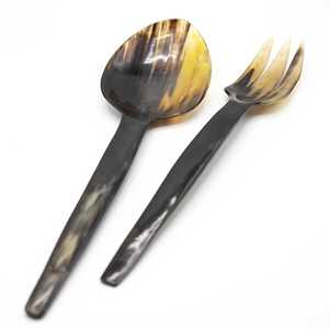 Cucharas para Servir Ensaladas Ecológicas de Cuerno de Búfalo, Estilo Americano, Último Diseño, Decoración de Mesa para Banquetes y Fiestas, Juego de Cubiertos para Cocinar - Product Image 5